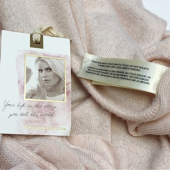 Jessica Simpson Pale Pink Ruffle Hem Tunic Top XL - Picture 8 of 10